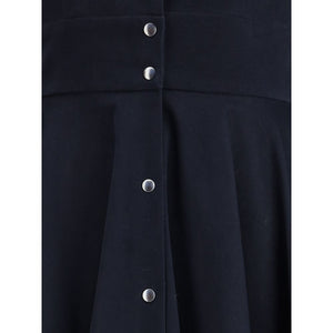 Ella Blue Cotton Casual Dress