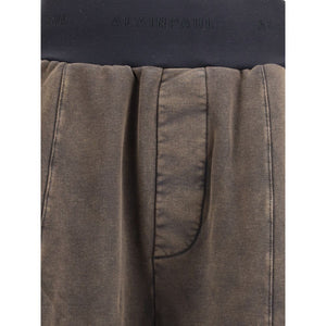 ALAINPAUL Brown Cotton Casual Pants