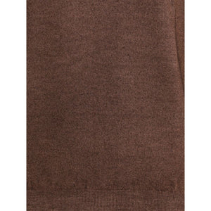 Cruciani Brown Wool Turtleneck