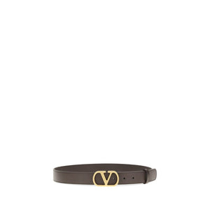 Valentino Garavani Brown Calf Leather Bos Taurus Regular Belt
