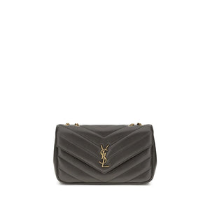Saint Laurent Gray Calf Leather Bos Taurus Shoulder Bag