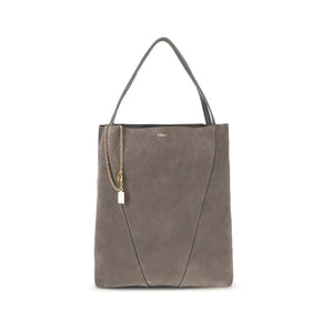 Chloé Gray Calf Leather Bos Taurus Shoulder Bag