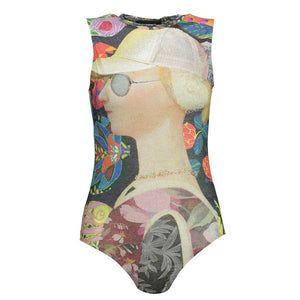Desigual Green Polyester Bodysuit