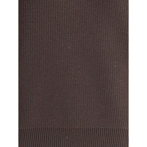 Saint Laurent Brown Lamb Leather Sweatshirt