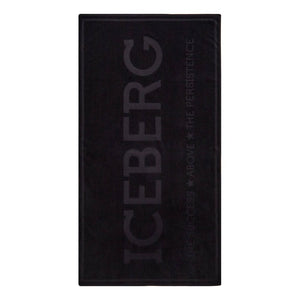 Iceberg "Black Cotton Men Beach Towel"