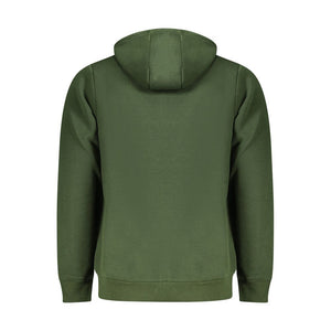 Norway 1963 "Verde Cotton Men Sweatshirt with Hood and Central Pocket"