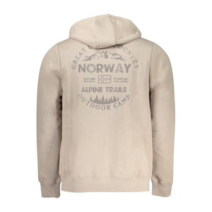 Norway 1963 Beige Cotton Men's Hoodie Sweatshirt