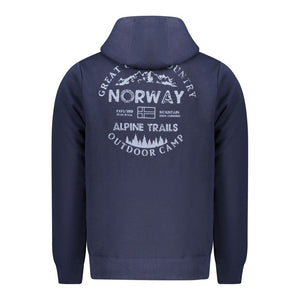 Norway 1963 Blue Cotton Men's Hoodie Sweatshirt