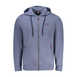 Norway 1963 Blue Cotton Men's Hooded Sweatshirt