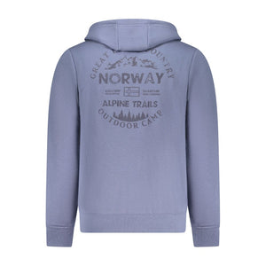 Norway 1963 Blue Cotton Men's Hoodie Sweatshirt