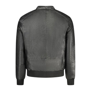 Accademia Militare Black Polyester Men Jacket