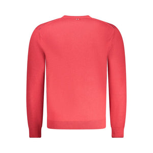 Napapijri Red Merino Wool Men Sweater