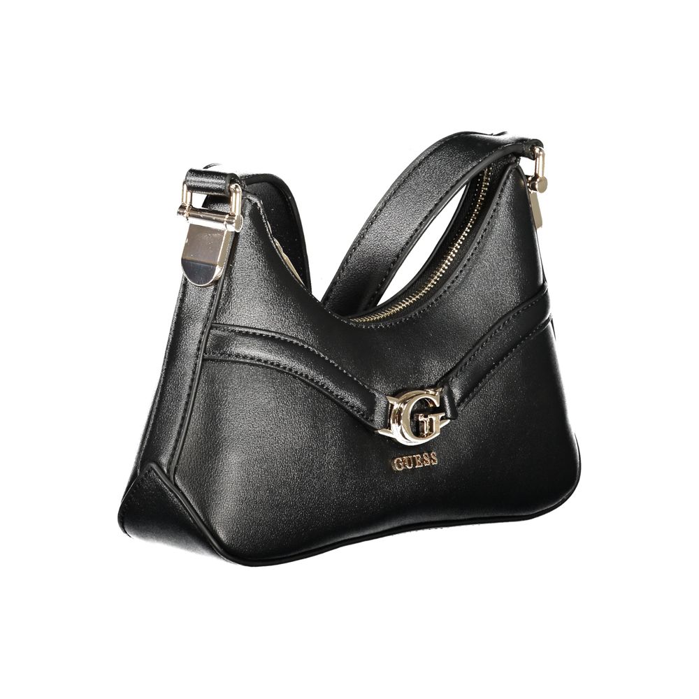 Guess Jeans Nero Poliuretano Women Shoulder Bag