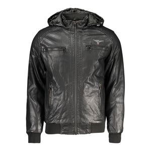 Accademia Militare Black Polyester Men's Jacket