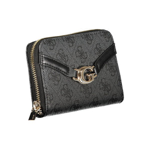 Guess Jeans Nero Poliuretano Womens Wallet