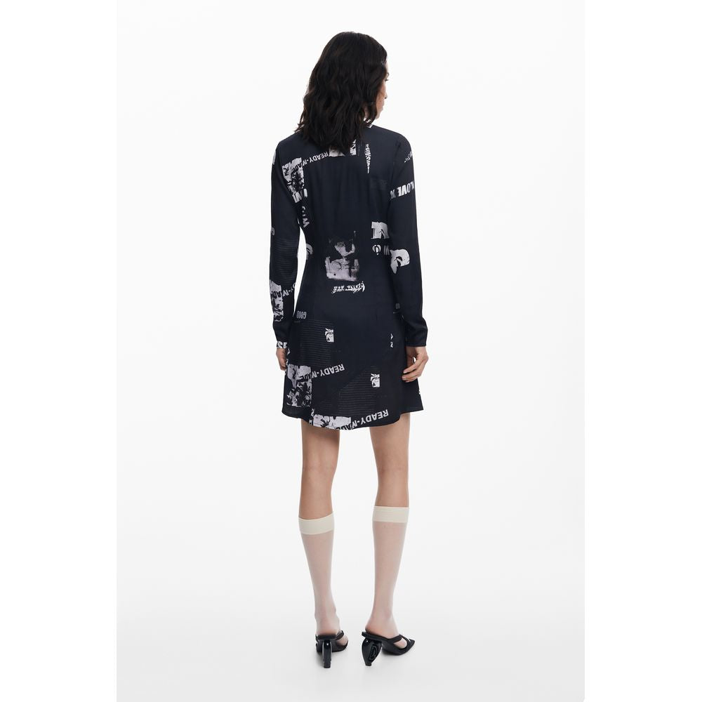 Desigual Nero Viscosa Women's Dress