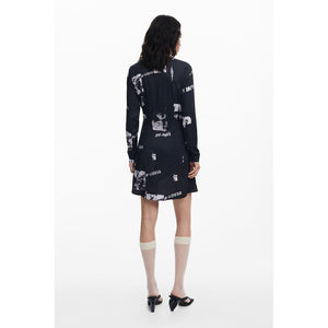 Desigual Nero Viscosa Women's Dress