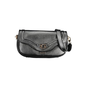 Guess Jeans Nero Poliuretano Woman Handbag