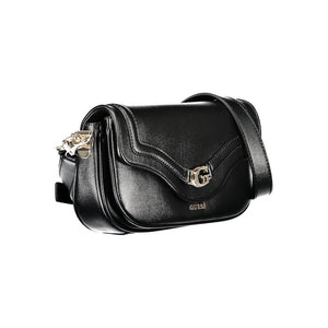Guess Jeans Nero Poliuretano Woman Handbag