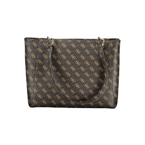 Guess Jeans Marrone Poliuretano Women Handbag