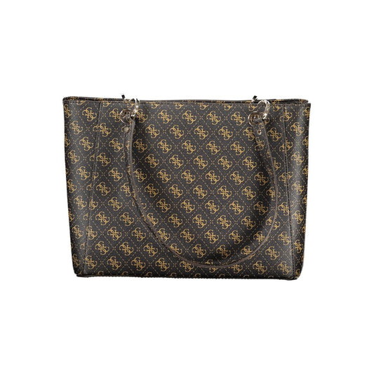 Guess Jeans Marrone Poliuretano Women Handbag