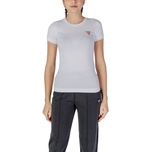 Guess White Cotton T-Shirt