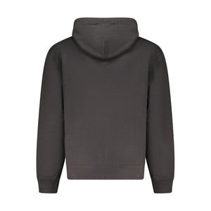 Calvin Klein Black Cotton Men Sweater Hoodie