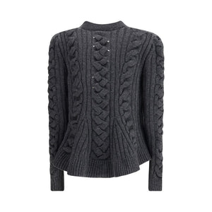 Alexander McQueen Gray Wool Cardigan