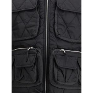IENKI IENKI Black Nylon Jackets And Coat
