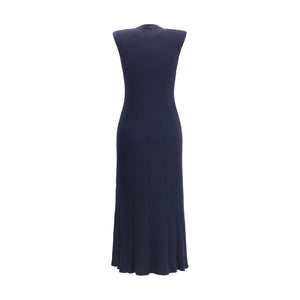 SA SU PHI Blue Cashmere Casual Dress