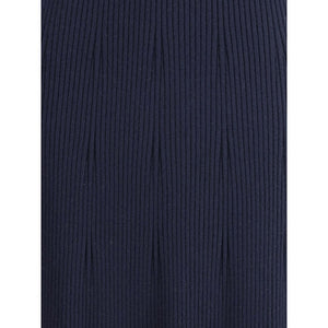 SA SU PHI Blue Cashmere Casual Dress