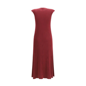 SA SU PHI Bordeaux Cashmere Casual Dress