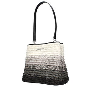 Michael Kors Black Raffia Shoulder Bag