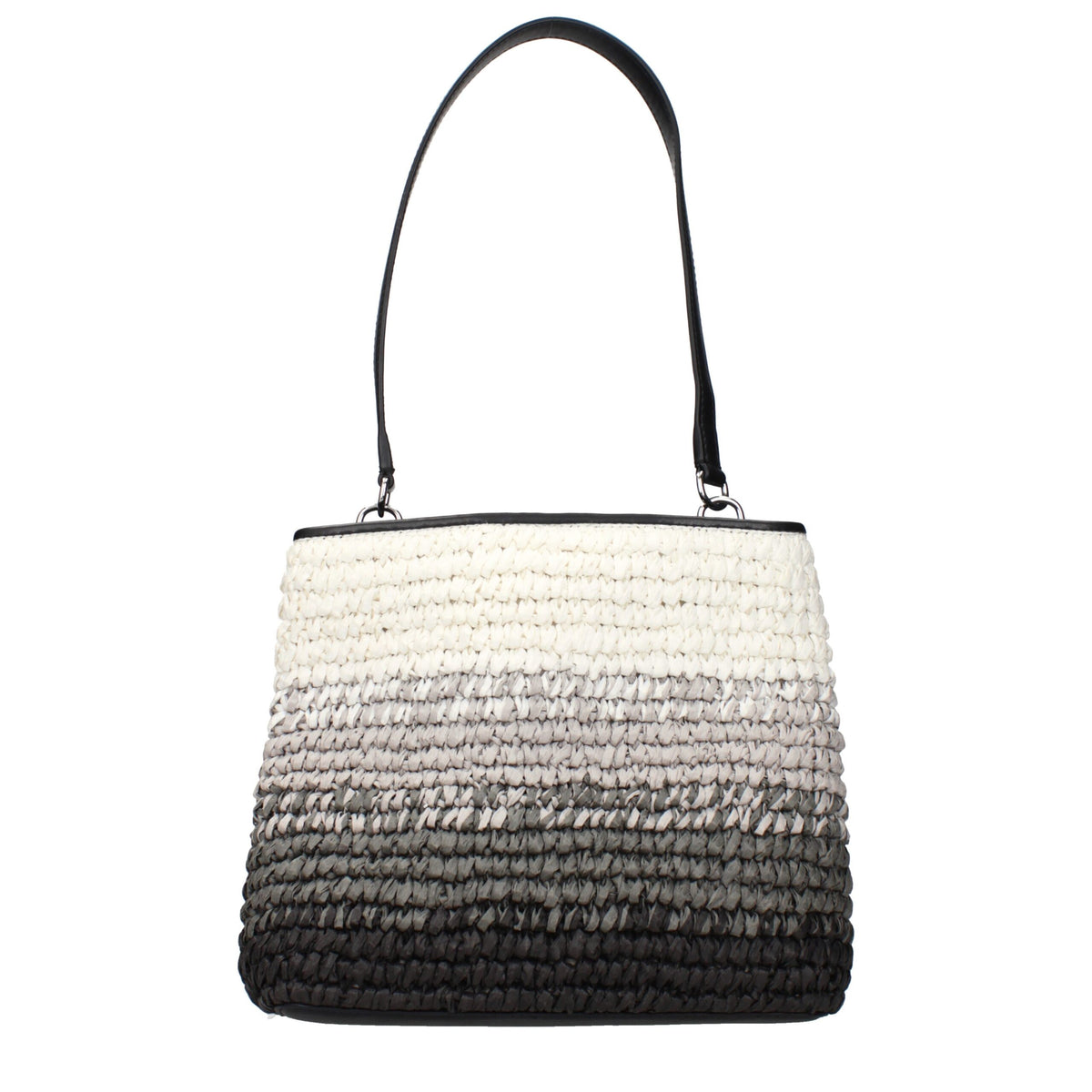Michael Kors Black Raffia Shoulder Bag