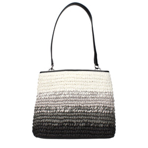 Michael Kors Black Raffia Shoulder Bag