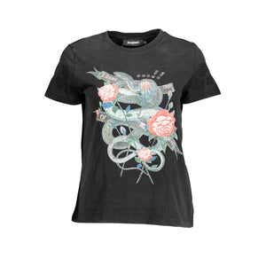 Desigual Black Cotton Women T-Shirt