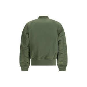 ALPHA INDUSTRIES Green Nylon Bomber