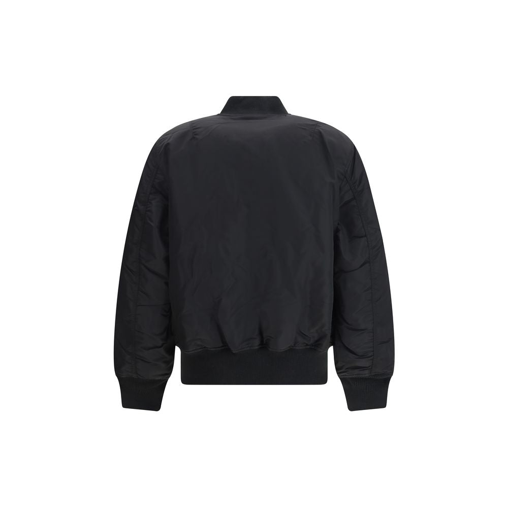 ALPHA INDUSTRIES Black Nylon Bomber