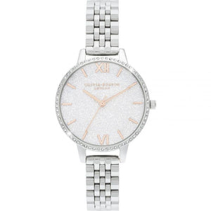 Olivia Burton Silver Stainless Steel Dress Watch