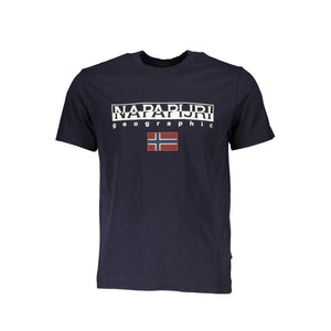 Napapijri Blue Cotton Men's T-Shirt