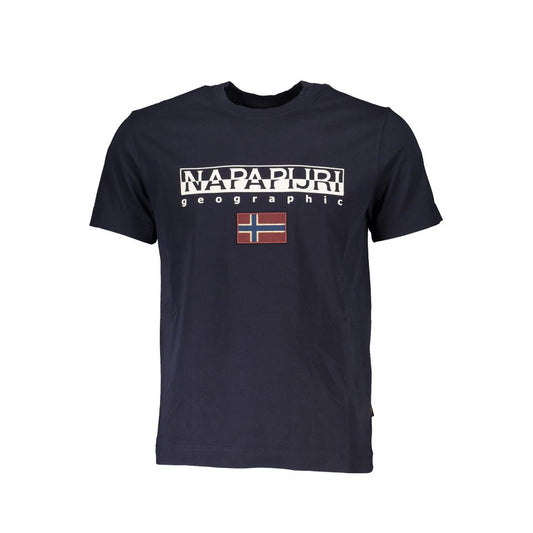 Napapijri Blue Cotton Men's T-Shirt