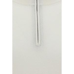 Brunello Cucinelli White Cashmere Cashmere Sweater