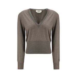 Fendi Brown Cashmere Cashmere Sweater