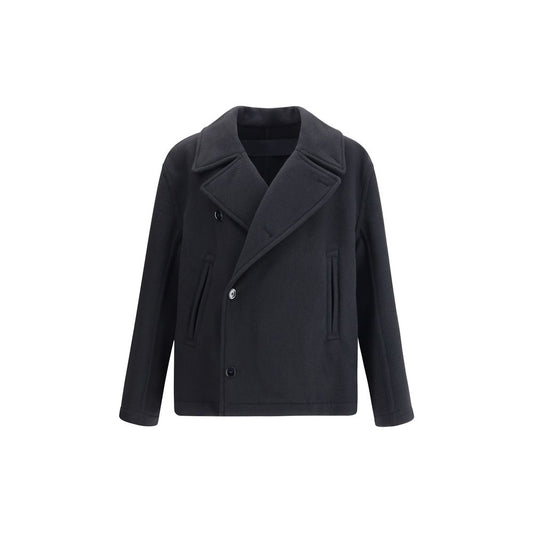 Lemaire Black Wool Coat