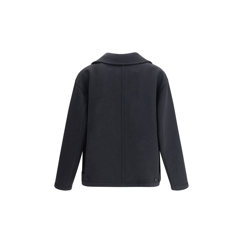 Lemaire Black Wool Coat