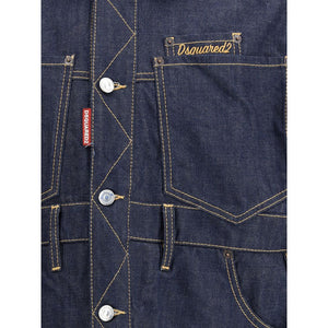 Dsquared² Blue Cotton Denim Jacket