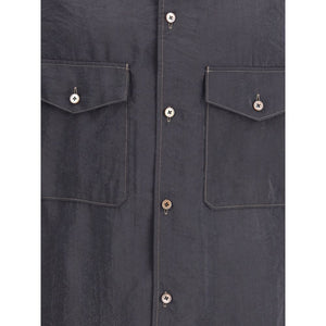 Lemaire Gray Silk Shirt