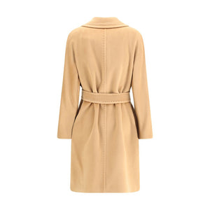 Max Mara Beige Fleece Wool Coat