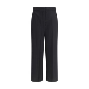 Max Mara Black Fleece Wool Casual Pants