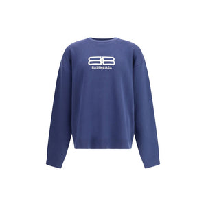 Balenciaga Blue Wool Sweatshirt